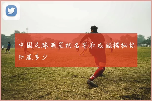 中国足球明星的名字和成就揭秘你知道多少